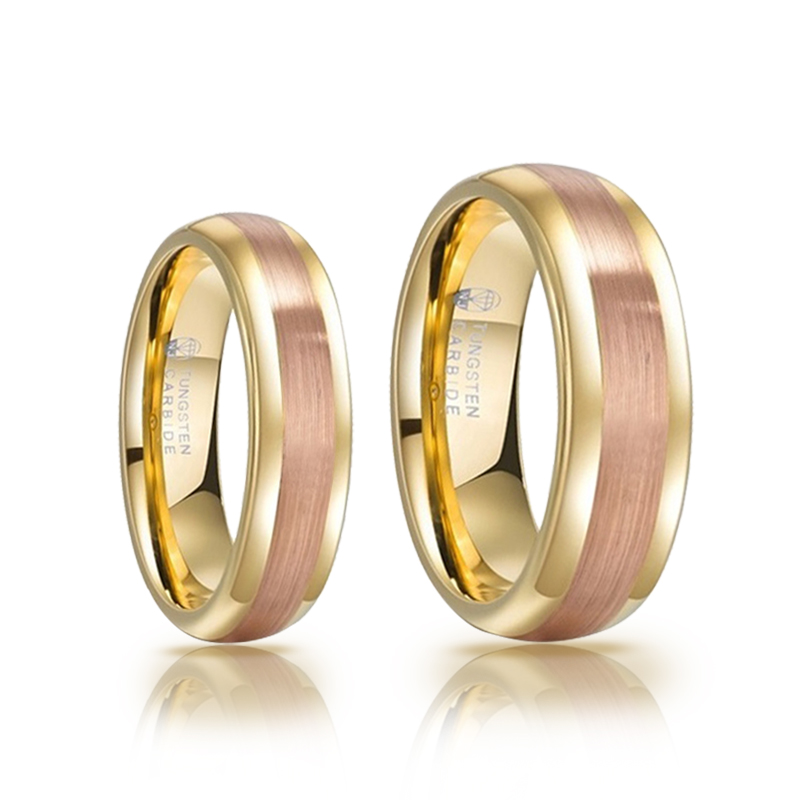 imagem ROSÉ ELEGANCE - MAGNETIZADAS A OURO 18K COM LISTRA COR ROSE FOSCO