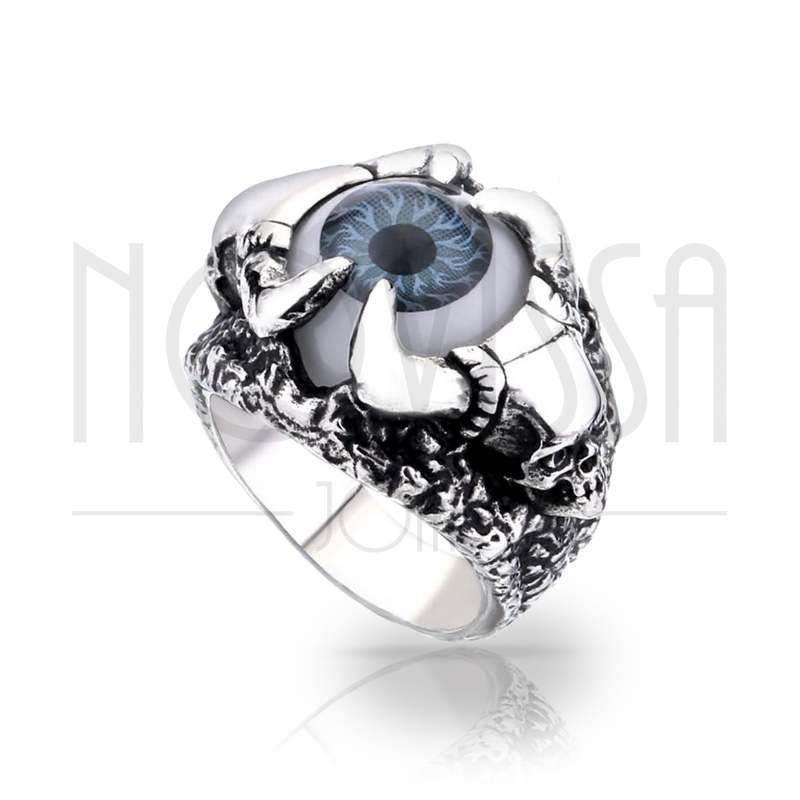 imagem EVIL EYE, MACIÇO ANEL EM AÇO INOX