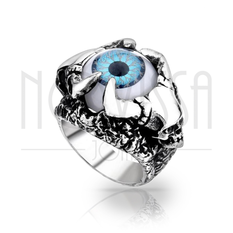 imagem EVIL EYE, MACIÇO ANEL EM AÇO INOX