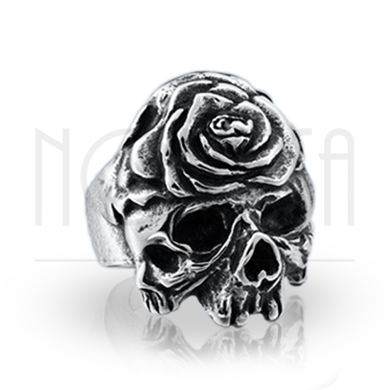 imagem IRON ROSE, MACIÇO ANEL EM AÇO INOX