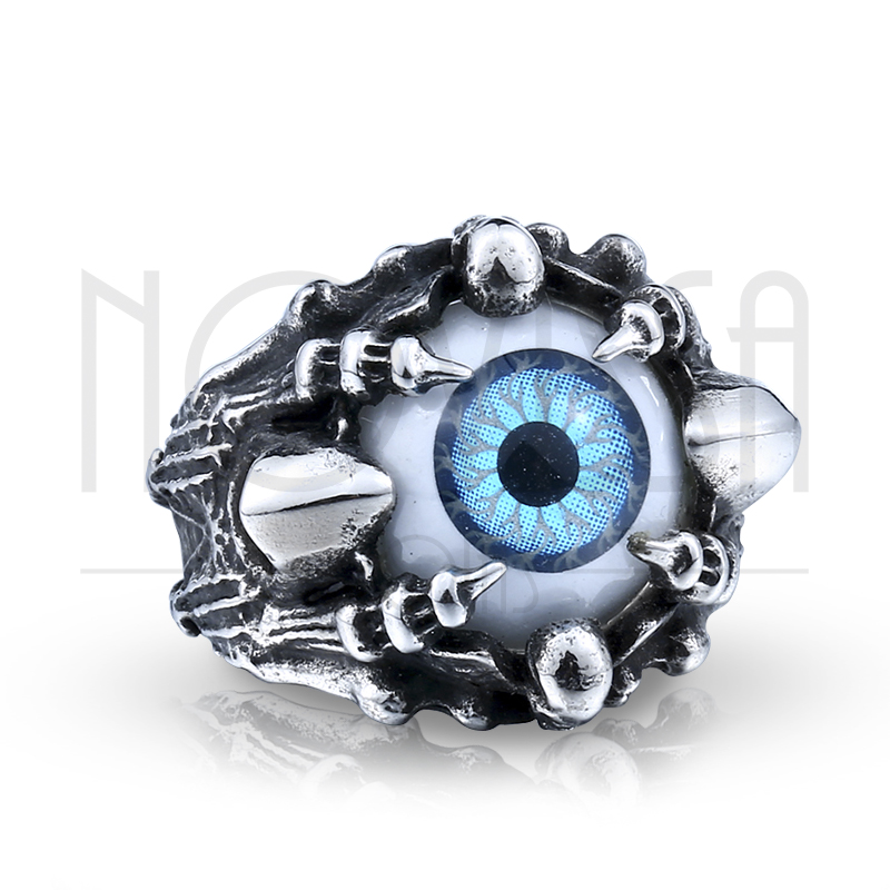 imagem EVIL EYE, MACIÇO ANEL EM AÇO INOX