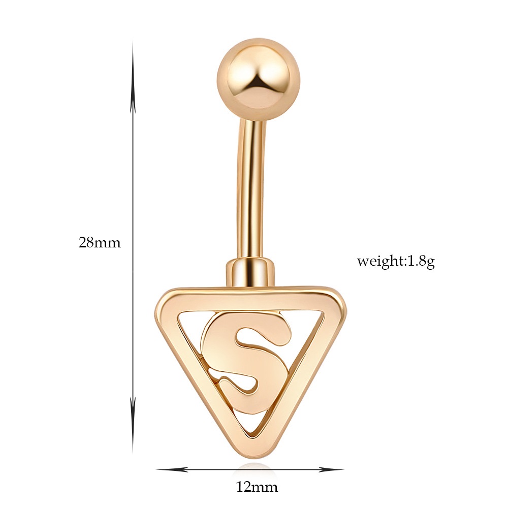 imagem S - PIERCING DE AÇO CIRURGICO