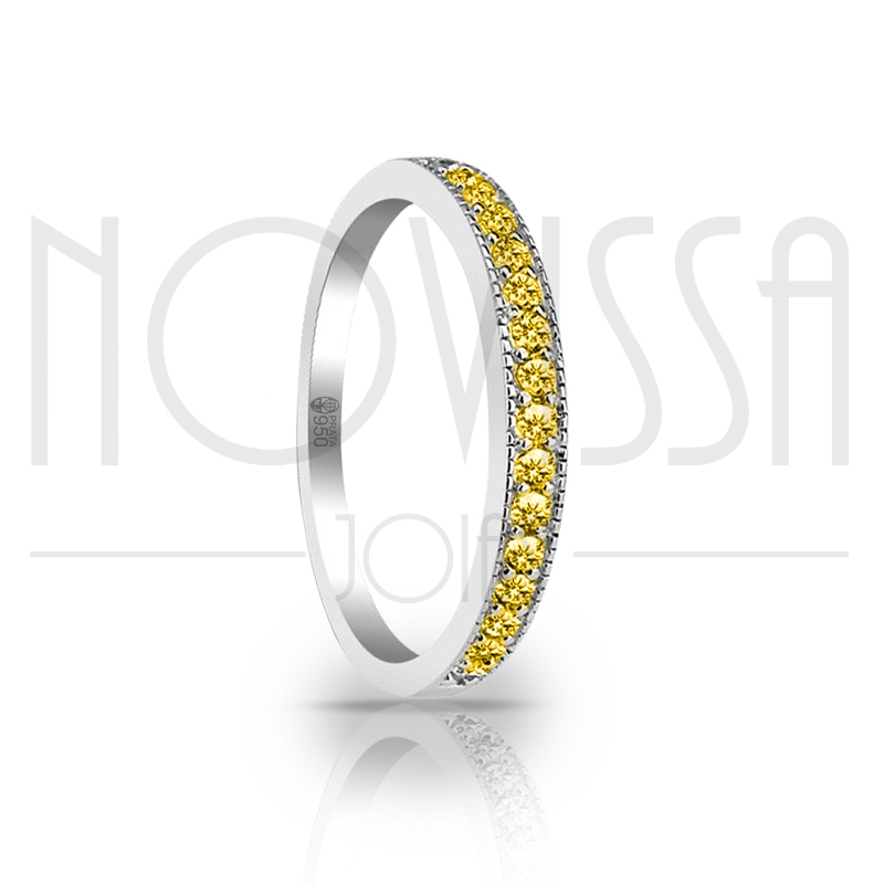 imagem GIRASSOL -  ANEL DE PRATA 950 COM LINDOS CRISTAIS DE SWAROVSKI