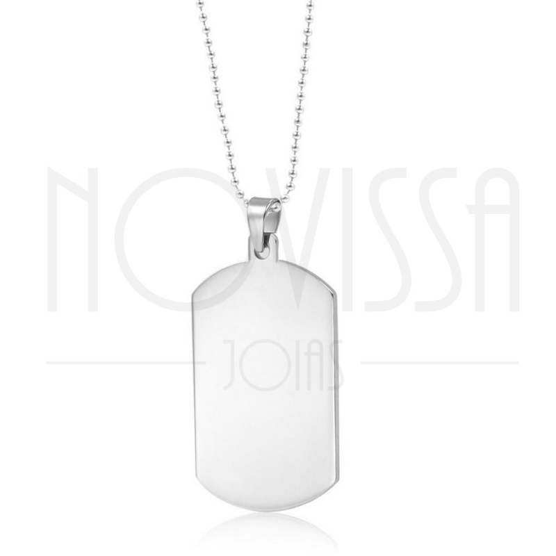 imagem DOGTAG - COLAR DE IDENTIFICAÇÃO EM AÇO 316L *28MMX53MM*