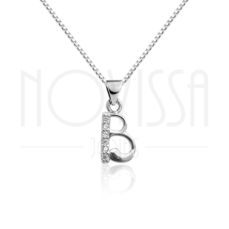 imagem COLAR DE PRATA 925S COM UM LINDO CRISTAL DE SWAROVSKI