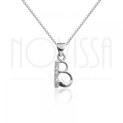 imagem COLAR DE PRATA 925S COM UM LINDO CRISTAL DE SWAROVSKI