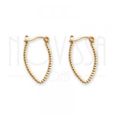 imagem ARGOLA LEAF GOLDEN - BRINCO FOLHEADO Á OURO 18K