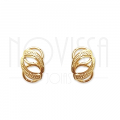 imagem IRIS GOLDEN - BRINCO FOLHEADO Á OURO 18K