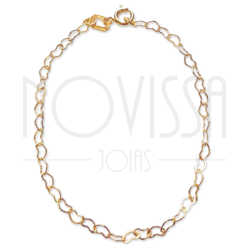 imagem HEART - PULSEIRA FOLHEADO A OURO 18K