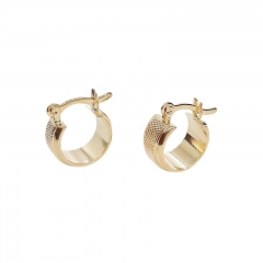 imagem SAMANTHA - BRINCO FOLHEADO Á OURO 18K
