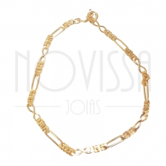 imagem PULSEIRA JAY 2 FOLHEADO A OURO 18k