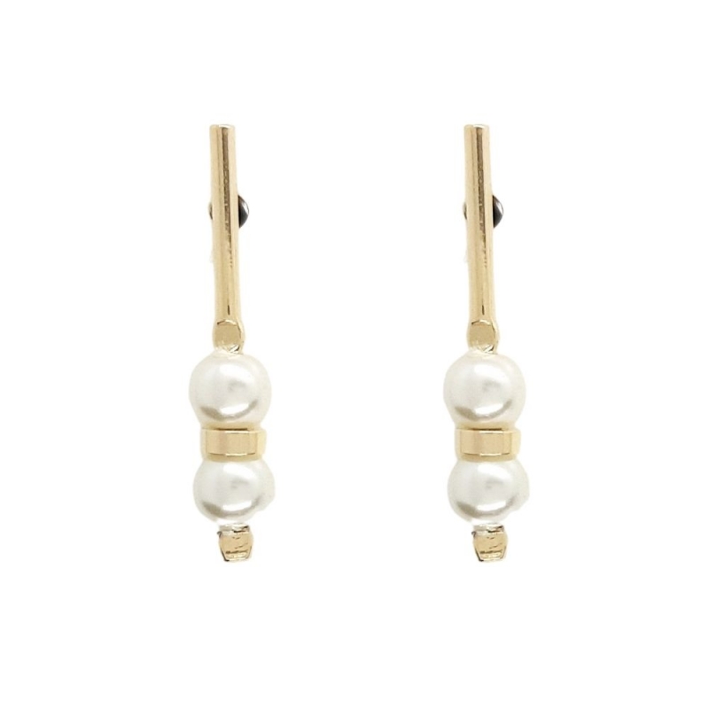 imagem PEARL - BRINCO FOLHEADO Á OURO 18K