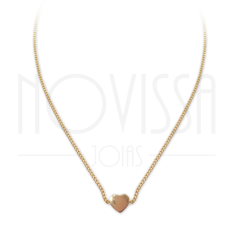 imagem CHOKER HEART - FOLHEADO A OURO