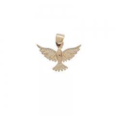 imagem ESPÍRITO SANTO RELEVO ESTAMPADO - PINGENTE FOLHEADO Á OURO 18K