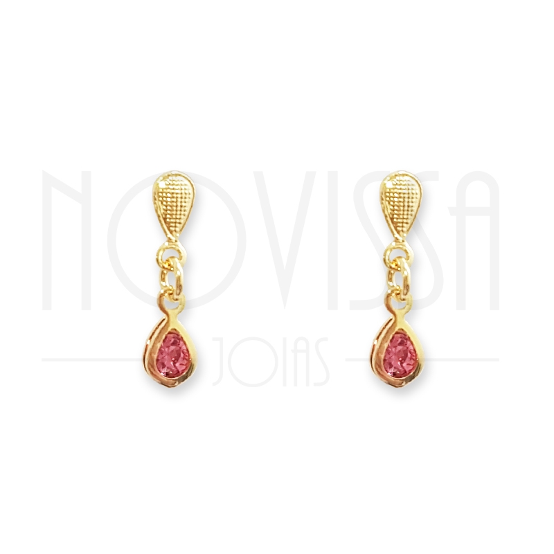 imagem SOPHIA - BRINCO FOLHEADO Á OURO 18K