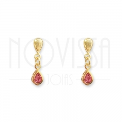 imagem SOPHIA - BRINCO FOLHEADO Á OURO 18K