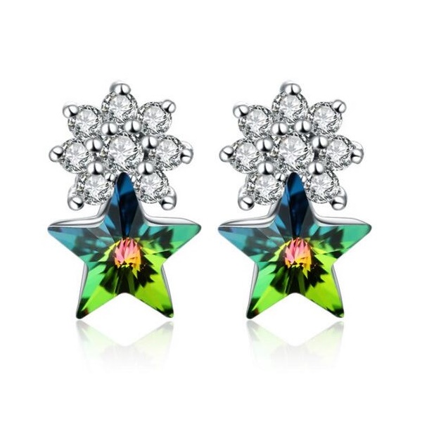 imagem STAR - LINDO BRINCO DE PRATA 925
