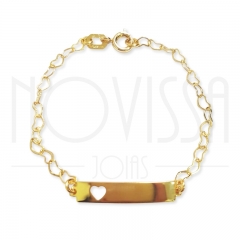 imagem PULSEIRA BABY I - FOLHEADA A OURO*