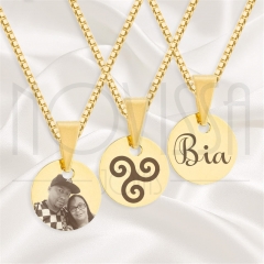 imagem CORDÃO COM MEDALHA - FOLHEADA A OURO* 1,5cm