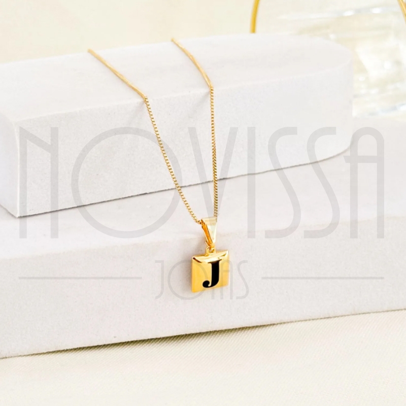 imagem CORDÃO COM MEDALHA - GOLD PILLOW - FOLHEADA A OURO