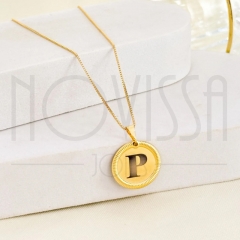 imagem CORDÃO COM MEDALHA - FOLHEADA A OURO