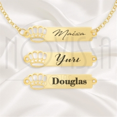 imagem PULSEIRA COM MEDALHA - BEBÊ REALEZA - FOLHEADA A OURO