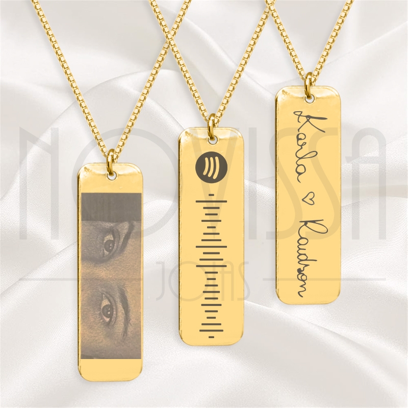 imagem CORDÃO COM MEDALHA - GOLD PLATE - FOLHEADA A OURO