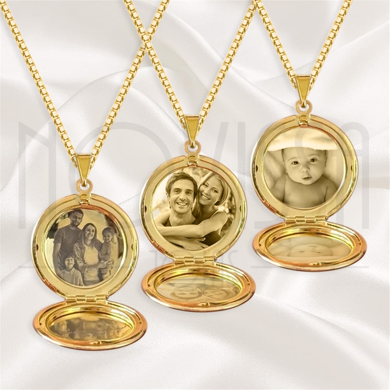 imagem CORDÃO COM MEDALHA - GOLD REMEMBER - FOLHEADA A OURO
