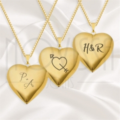 imagem CORDÃO COM MEDALHA - PULSE GOLD  - FOLHEADA A OURO