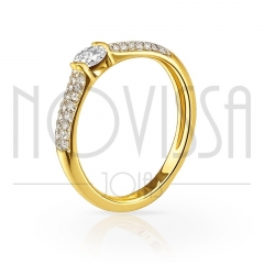 imagem  Leonor - Anel Folheado