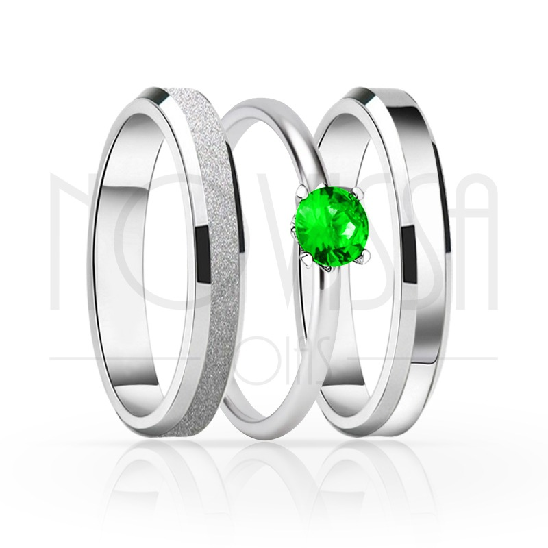 imagem BELLINI -  ANEIS EM PRATA950 COM LINDO CRISTAL ACABAMENTO ALTO BRILHO