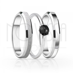 imagem LUME -  ANEIS EM PRATA950 COM LINDO CRISTAL ACABAMENTO ALTO BRILHO