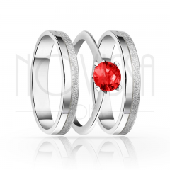 imagem EMOTION - TRIO EM PRATA950 COM LINDO CRISTAL DETALHE DIAMANTADO