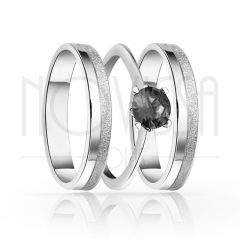 imagem ONIX - TRIO EM PRATA950 COM LINDO CRISTAL DETALHE DIAMANTADO