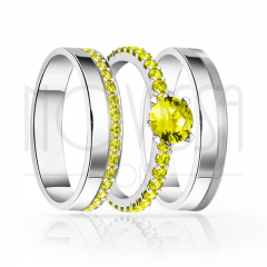 imagem  TRIO EM PRATA950 COM LINDOS CRISTAIS DE SWAROVSKI 