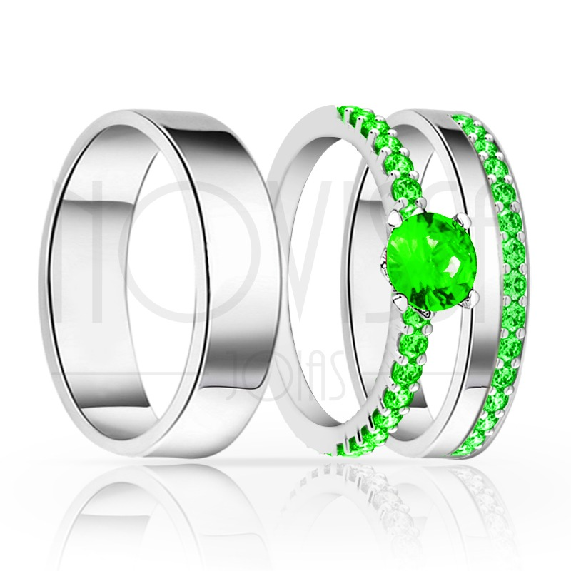 imagem TIANA-  ANEIS EM PRATA950  COM LINDO CRISTAL ACABAMENTO ALTO BRILHO