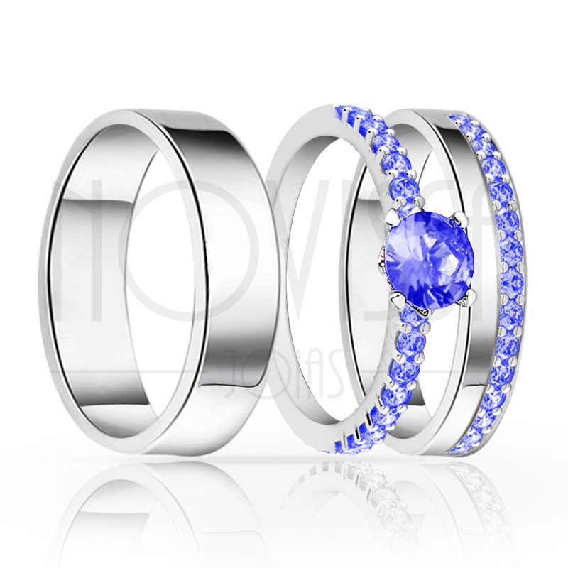 imagem NALU-  ANEIS EM PRATA950 COM LINDO CRISTAL ACABAMENTO ALTO BRILHO