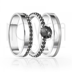 imagem  TRIO EM PRATA950 COM LINDOS CRISTAIS DE SWAROVSKI 