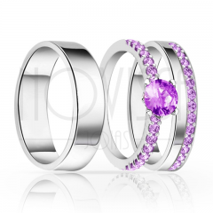 imagem SOFI- ANEIS EM PRATA950 COM LINDO CRISTAL ACABAMENTO ALTO BRILHO