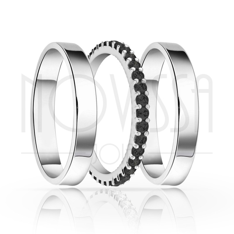 imagem TRIO EM PRATA950 COM LINDO CRISTAL ACABAMENTO ALTO BRILHO