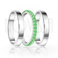 imagem TRIO EM PRATA950 COM LINDO CRISTAL ACABAMENTO ALTO BRILHO