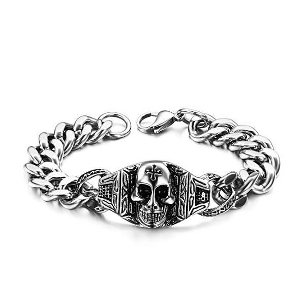 imagem PULSERA CHROME EM AÇO 316L INOX 24mmx23cm