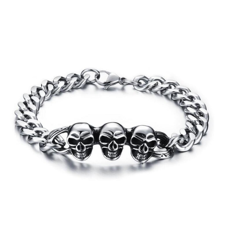 imagem PULSERA CHROME EM AÇO 316L INOX 15mmx22cm